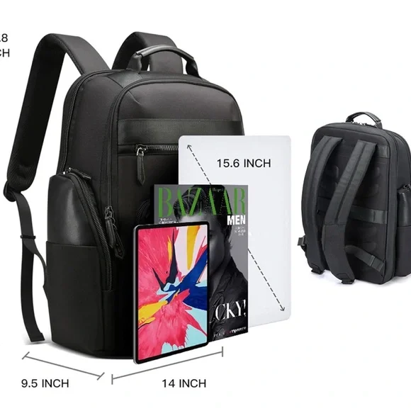 🏫 NWT BOPai 30L Travel Backpack Men Business Laptop Backpack 15.6” Computer Bag