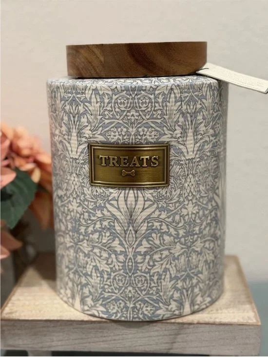 William Morris & Co Snakeshead Pets Treat Jar Canister New