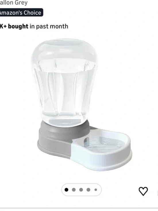 Brand new Automatic dog Pet Waterer - Gray & White