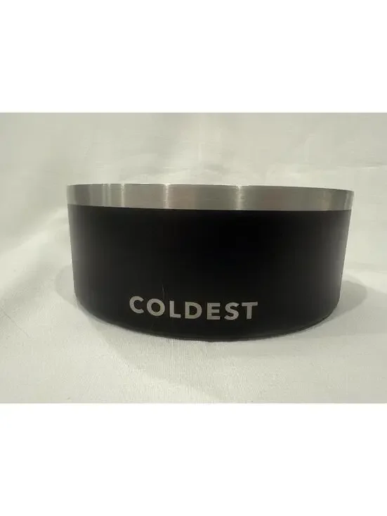 Coldest Insulated Stainless Steel Pet Bowl Black
