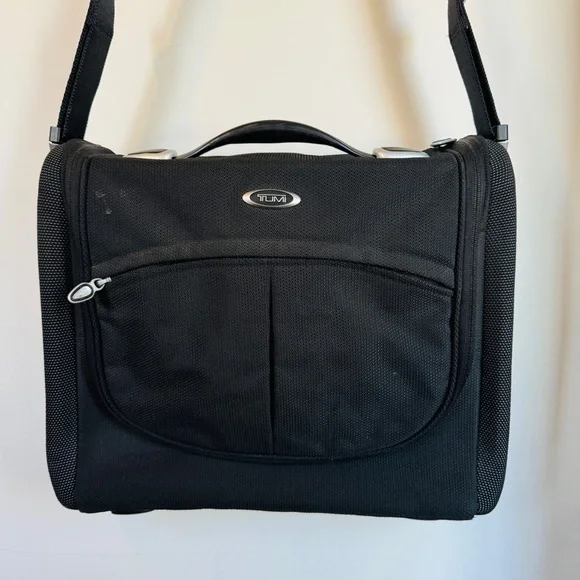 TUMI black travel laptop bag / briefcase