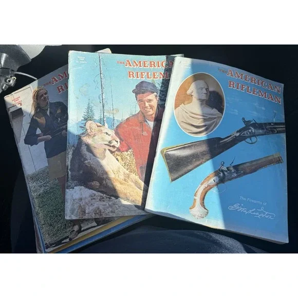 Vintage The American Rifleman Magazine, February, March, October 1968 (lot of 3)
