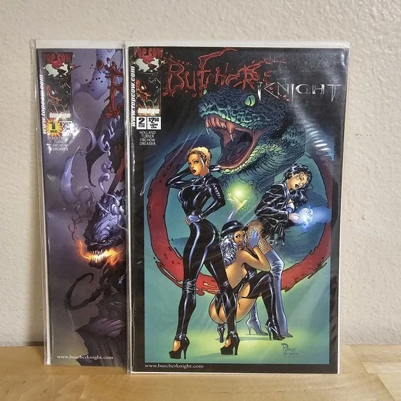 2x Butcher Knight Top‎ Cow Comic Lot F/VF #1 & 2