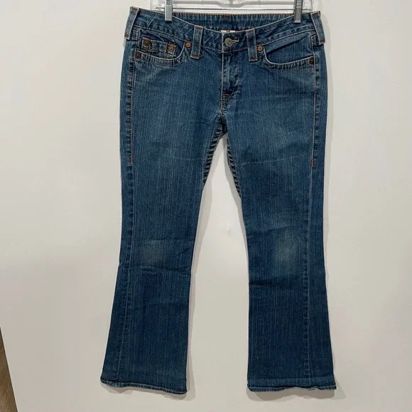 True Religion Bobby Mens‎ Straight Leg Jeans Blue Denim Made in USA Size 30