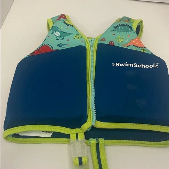 SwimSchool Kids' Blue and Green Swim Vest