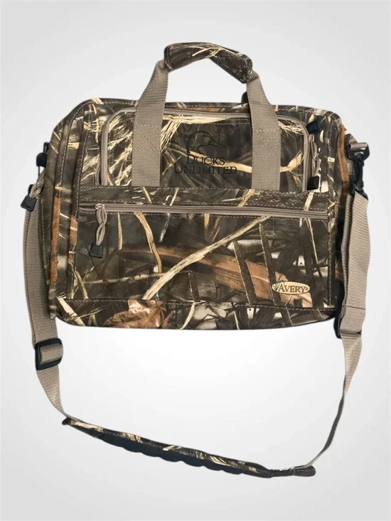 Duck Head Camouflage Laptop Bag in Brown Olive and Tan