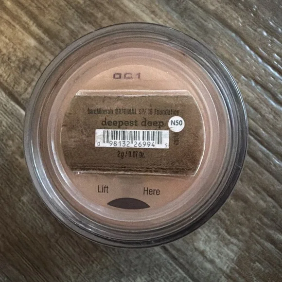 BareMinerals Original Loose Powder Foundation‎ SPF 15 ~ Deepest Deep 30 N50 2g