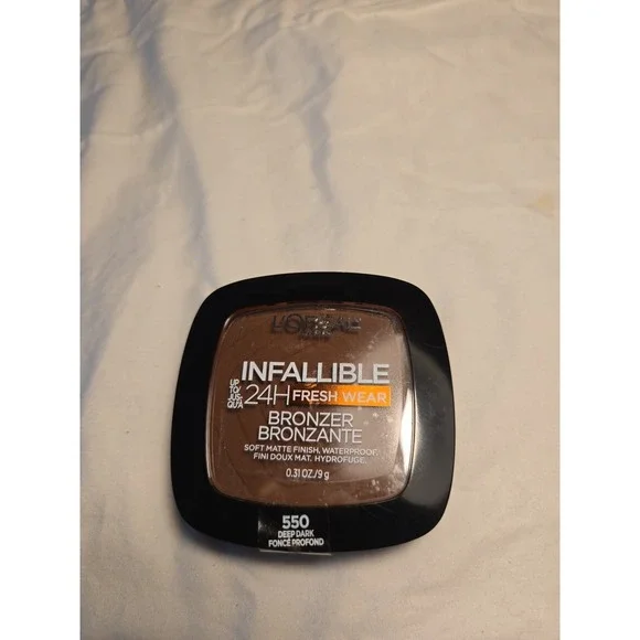 Loreal Infallible LOT OF 3 24-Hour‎ Fresh Wear Soft Matte Bronzer 550 Deep Dark