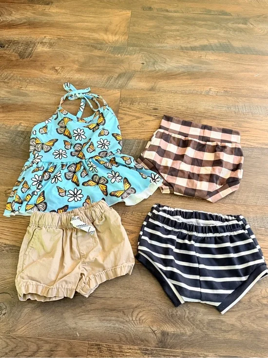 0-3 months newborn swim bundle girls