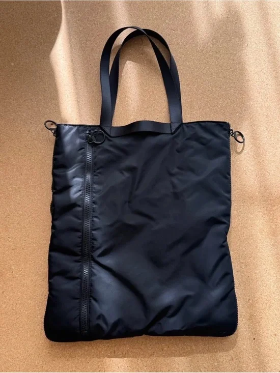 UNIQLO Nylon Tote Bag - expandable - black
