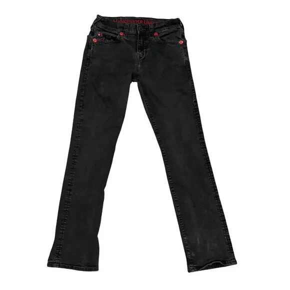 True Religion x Manchester United Ricky SE Jeans Black W29 Official Collab