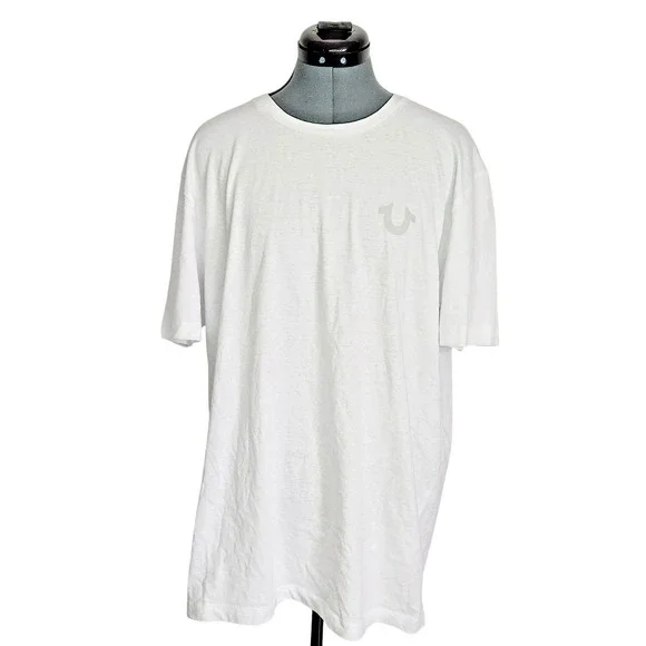 True‎ Religion White Graphic Tee Size 2XL