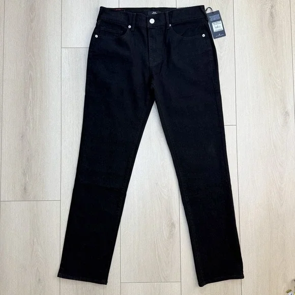 NEW True Religion Geno Stud Slim Jeans Mens‎ 32 Black Rinse Relaxed Slim NWT