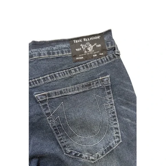 true religion‎ rocco relaxed skinny jeans Men 42 No Flap Inseam 32 World Tour