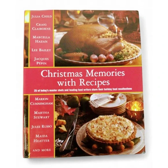 Christmas Memories with Recipes Cookbook Hardcover Book 1988