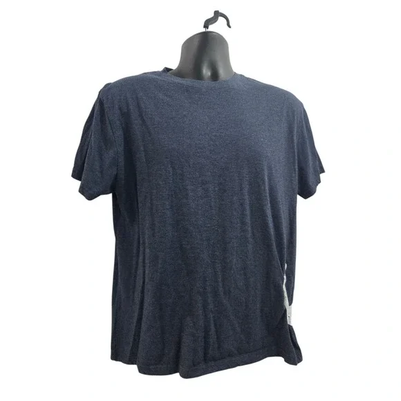 True Religion Men's Lounge T-Shirt Large Blue Heather Horseshoe‎ Logo RN 90737