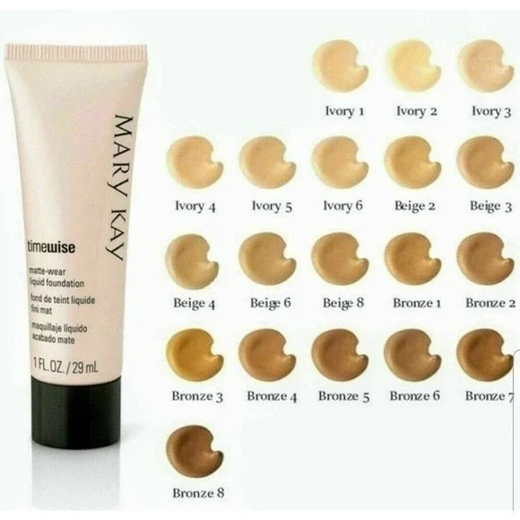 NEW Mary Kay Matte Wear Liquid Foundation‎ - Ivory 6 - 038702