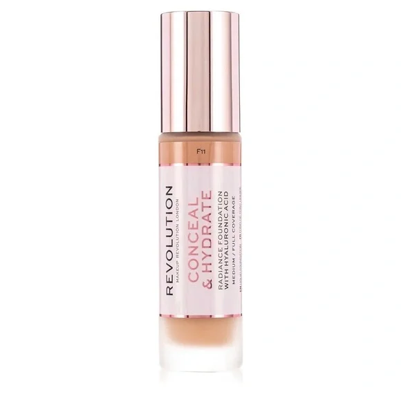F11 - Revolution Beauty London – Conceal & Hydrate Foundation (Shade F11)