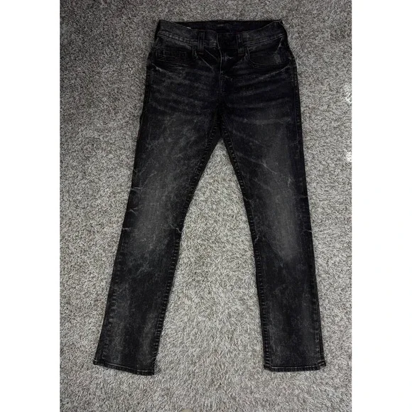 True Religion Ricky Relaxed Straight Gray Denim Jeans Men's Size 30x32