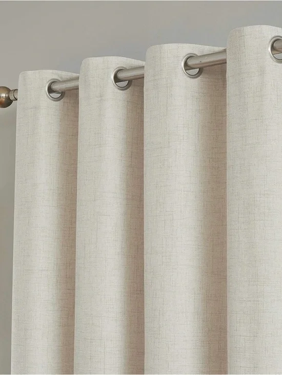 Blackout Grommet Drapes / Curtains - Light Beige