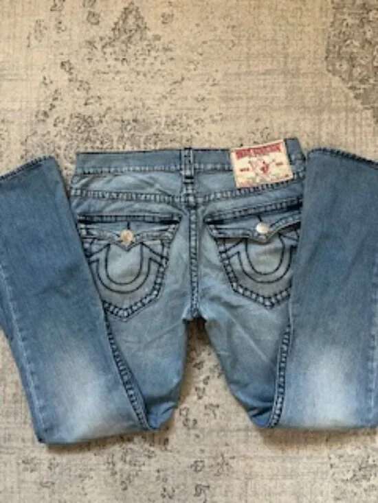 True Religion Brand Jeans Joey Super T Row 32 Seat 34