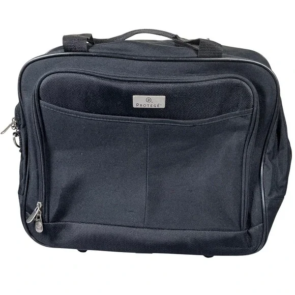 Protege Rolling Travel Carry On Laptop Bag Black‎ Wheeled Luggage Telescopic