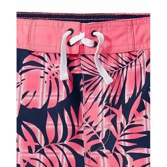 TOMMY BAHAMA Big Boys Size Large Palm de Plaid UPF 50‎ Swim Trunks