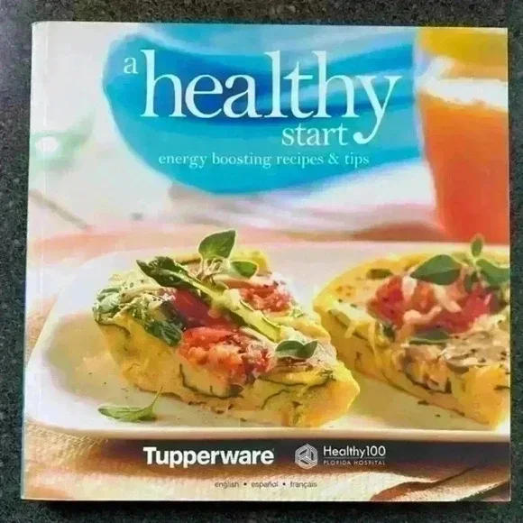 📚 💚 3/$15 Tupperware A Healthy Start recipes/tips English/Spanish/French