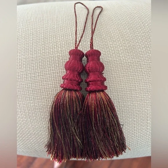 Burgundy Drapery Tassels 10 Inches