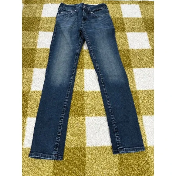 True Religion Rocco Relaxed Skinny Jeans Mens 30 Dark Wash Denim Blue