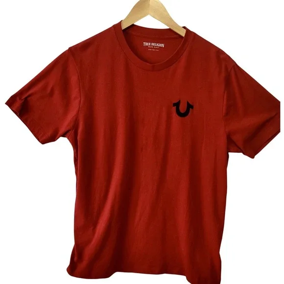 True Religion Red‎ Buddha Tee T-Shirt Size Men's XL