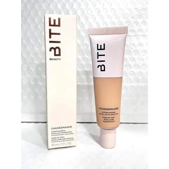 BITE BEAUTY ChangeMaker Micellar Foundation L45‎ Medium Vegan 100%