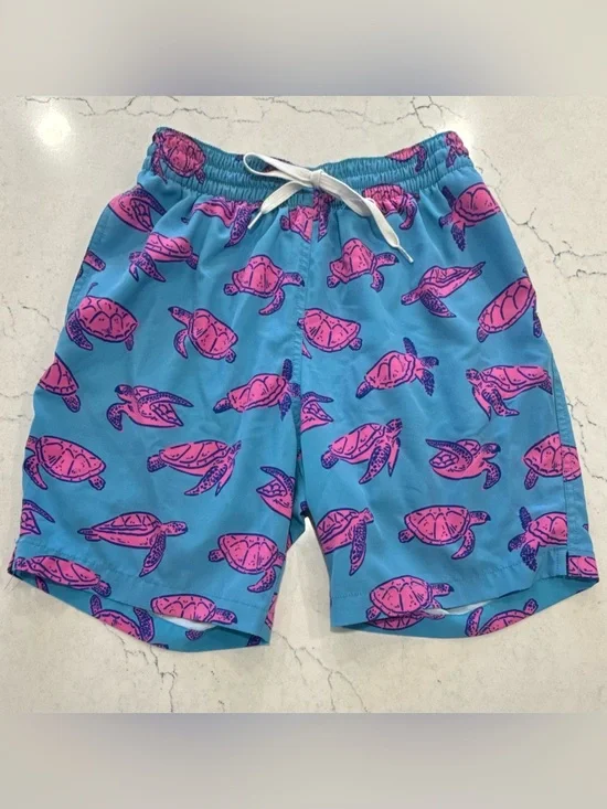 Chubbies Swim Trunks Blue Sea Turtles Men’s Small 7” Inseam lined