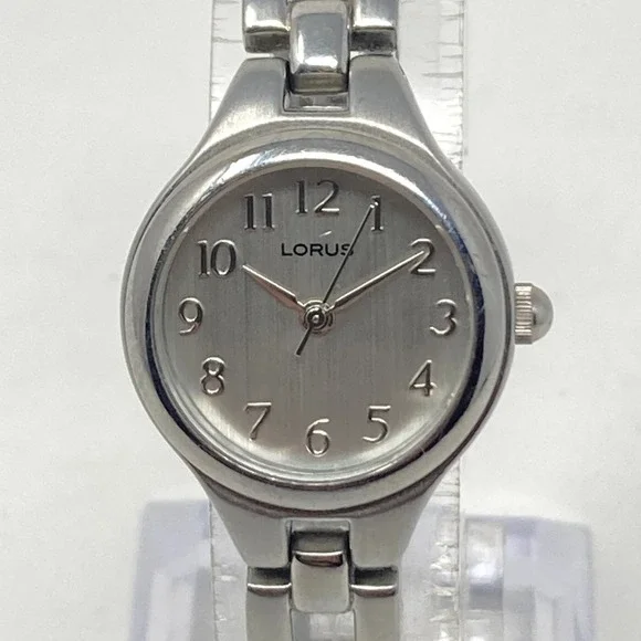Lorus Women's Watch 22mm Silver Tone Brushed Finish Classic New Battery 6.5