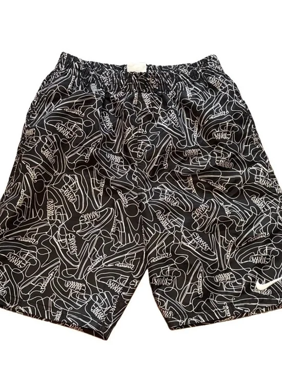 Nike Volley Swim Shorts Boys XL Air Force Black Lined Trunks EUC