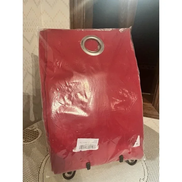 Deconovo Red Polyester Drapery Panel With‎ Grommets 1 Panel 42x84