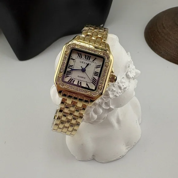 Panthère Gold Plated Stainless Steel Watch