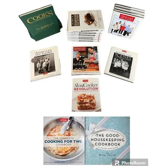 The Best of America Test Kitchen Lot Of 19 The Best Of, Cooks Illustrated & More