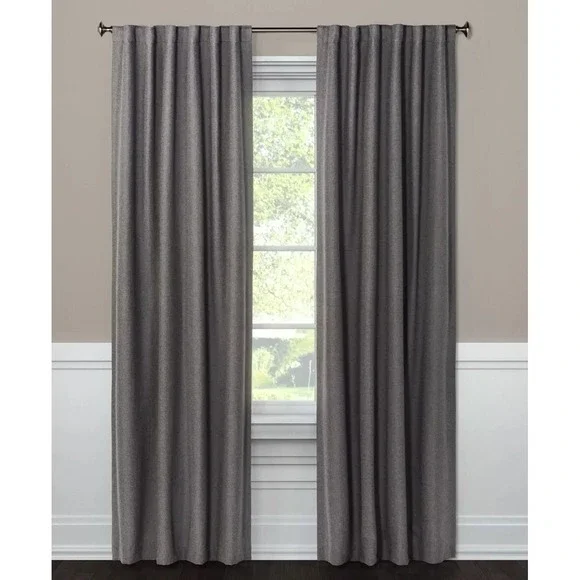 One Panel - Blackout Aruba Window Curtain Panel - Threshold Charcoal 50w x 63h