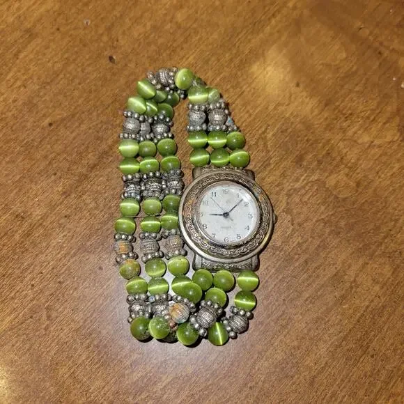 Women's Watch - Natural Stone Bracelet, Quartz, Japan‎ Movt. Not Tested