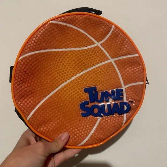 Space Jam A New Legacy Tune Squad Insulated Round Lunch Tote Box‎ Bag Basketball