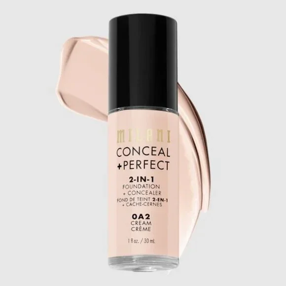 MILANI Conceal + Perfect 2-In-1 Foundation & Concealer - 0A2 Cream