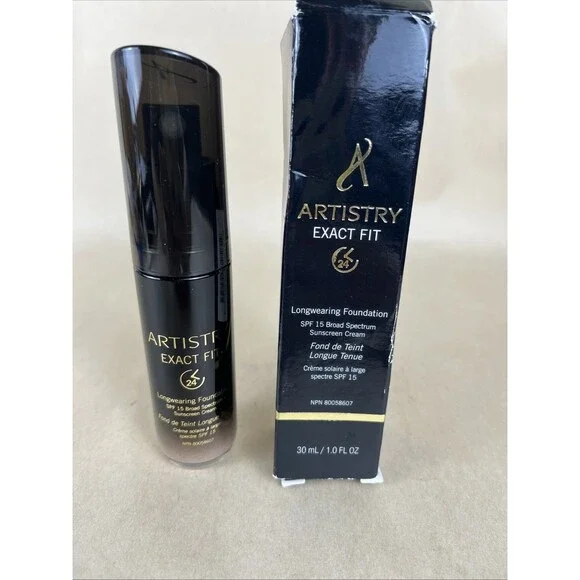 NIB Amway Artistry Exact Fit Long Wearing Foundation CHABLIS L1C1‎ SPF 15 30ML