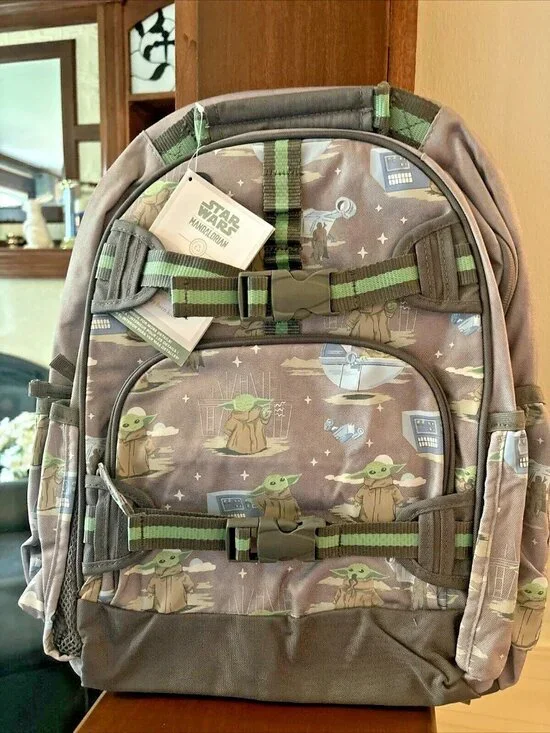 NWT Star Wars Pottery Barn Kids School BACKPACK + LUNCHBOX Grogu Mandalorian SET