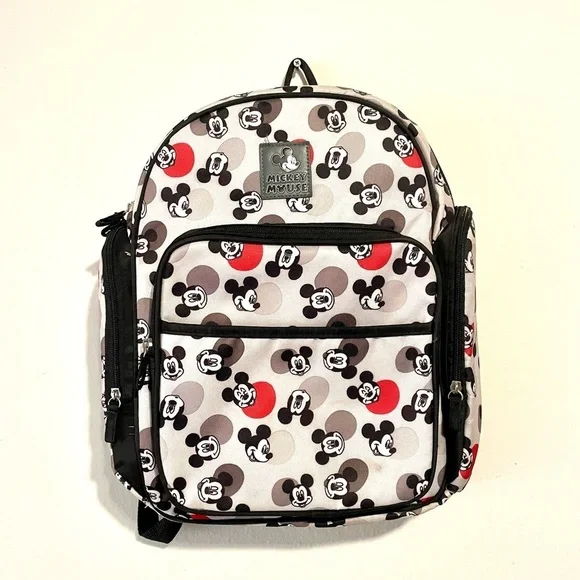 Disney Mickey Mouse Toss Heads Back Pack Baby‎ Diaper Bag Daypack