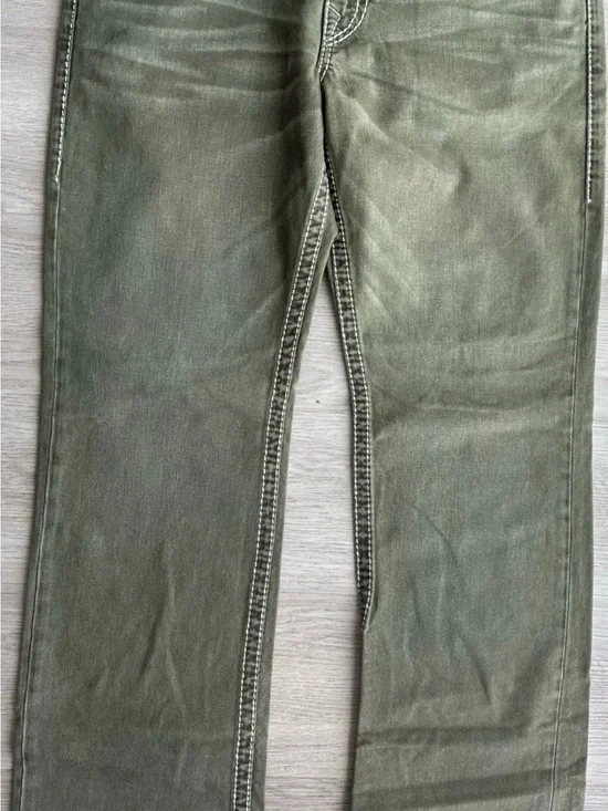 True Religion Men's Straight Jeans in Olive
