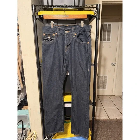 True Religion Jeans Straight Leg 30 X 31 Dark Wash