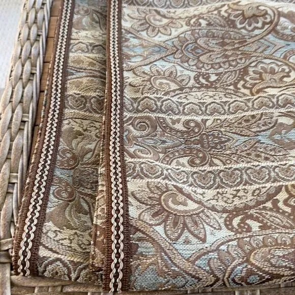 Biltmore Paisley Window Valances (2) 80”x18”