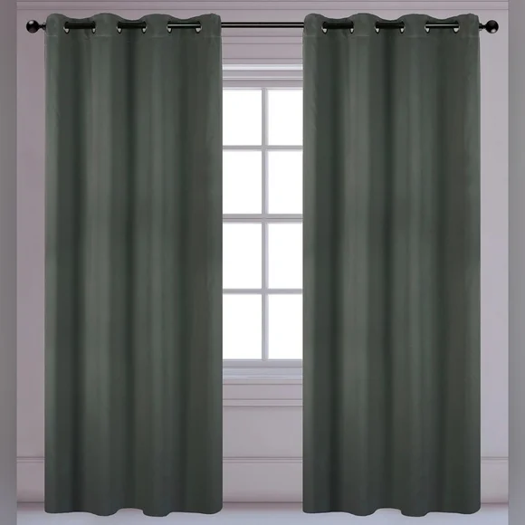 91 Luxura Light Reducing Privacy Grommet Curtain Panels (Set of 2) 56