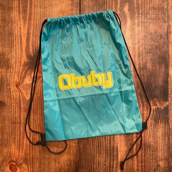 Turquoise Drawstring Bag